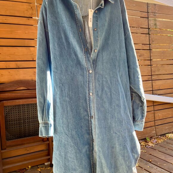 Olivaceous Denim Shirt Dress (Small) - BNWT - Picture 5 of 5